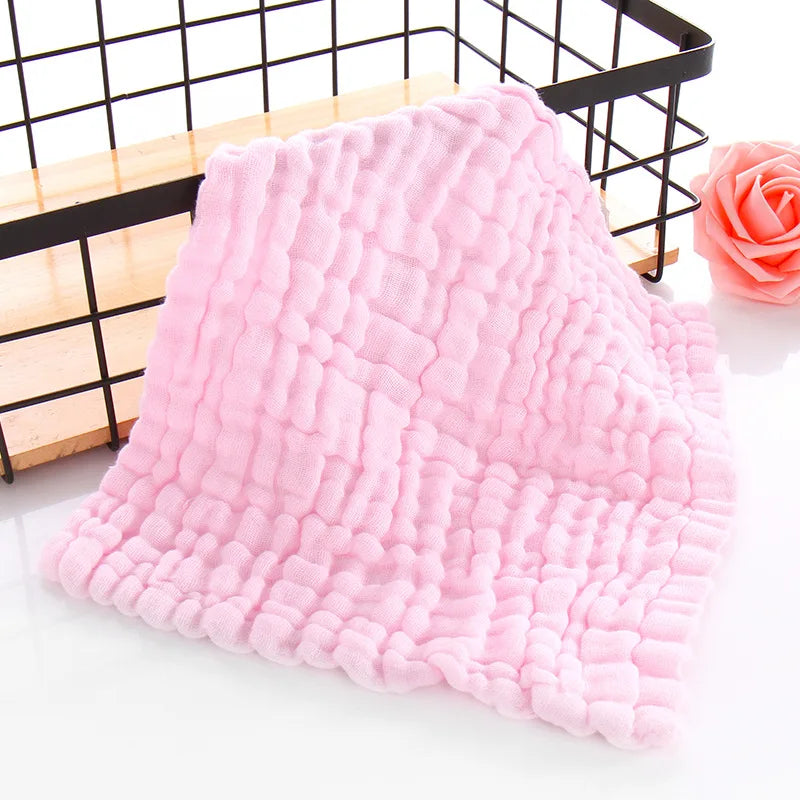 30*30cm Baby Saliva Towels 6 Layer Cotton Gauze Burp Cloth Cartoon Newborn Square Absorbent Feeding Bibs Washcloth Handkerchief