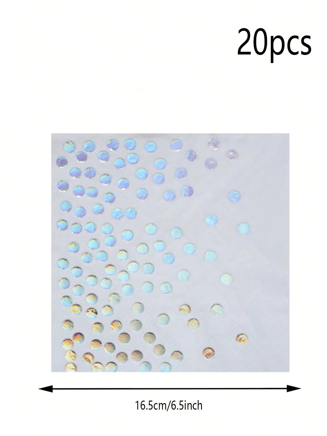 Rainbow Party Supplies Decorations, Holographic Paper Plates and Napkins Set for Birthday Wedding Holiday Party, Christmas