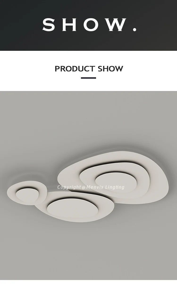 Living Room Ceiling lamp For Bedroom Dining Indoor Lighting Fixtures Milk White Wind Luminaria Home decor led light fixture lamp