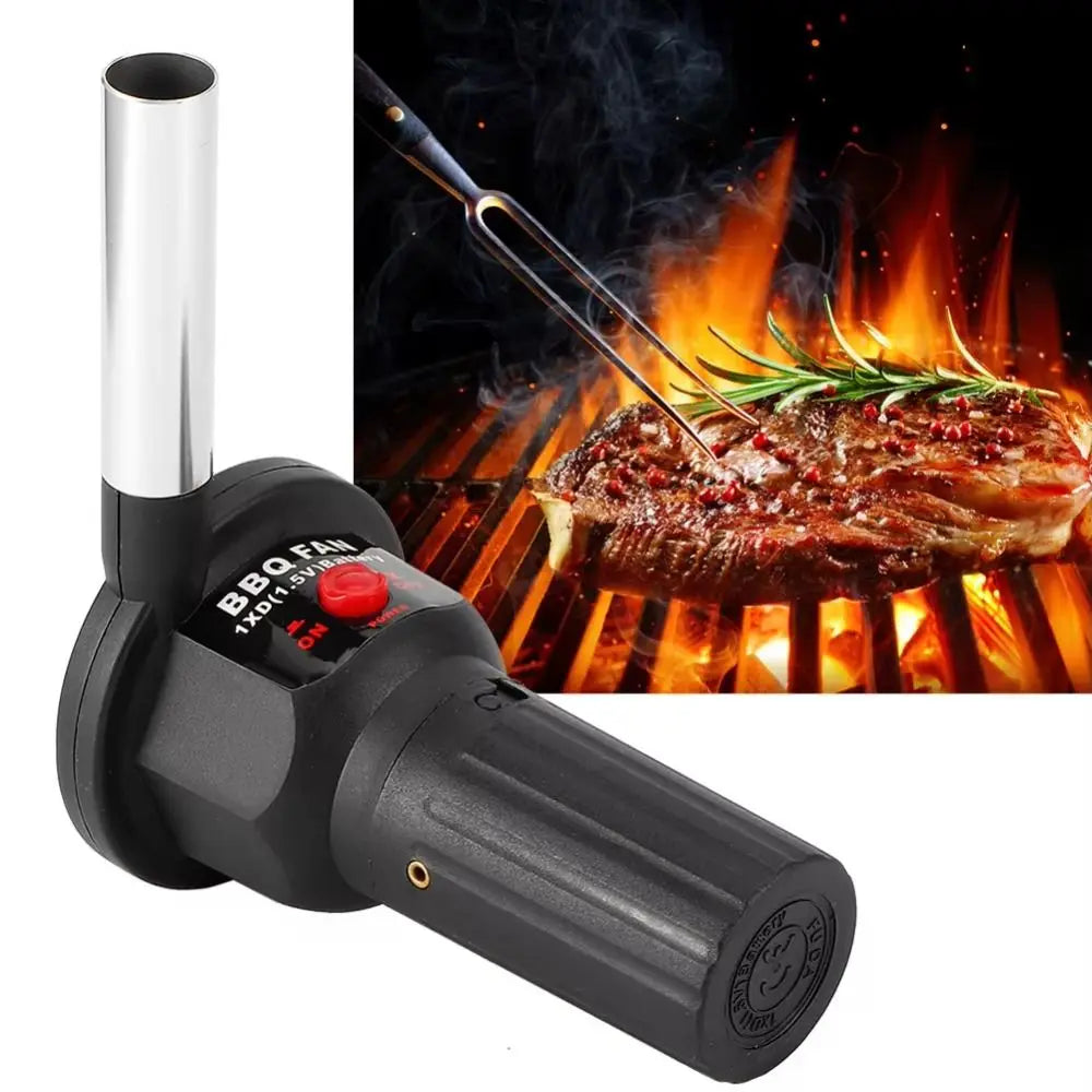Handheld BBQ Fan Easy To Use Electric Electric Air Blower High Quality Safe Camping Electric Blower For Outdoor Camping BBQ