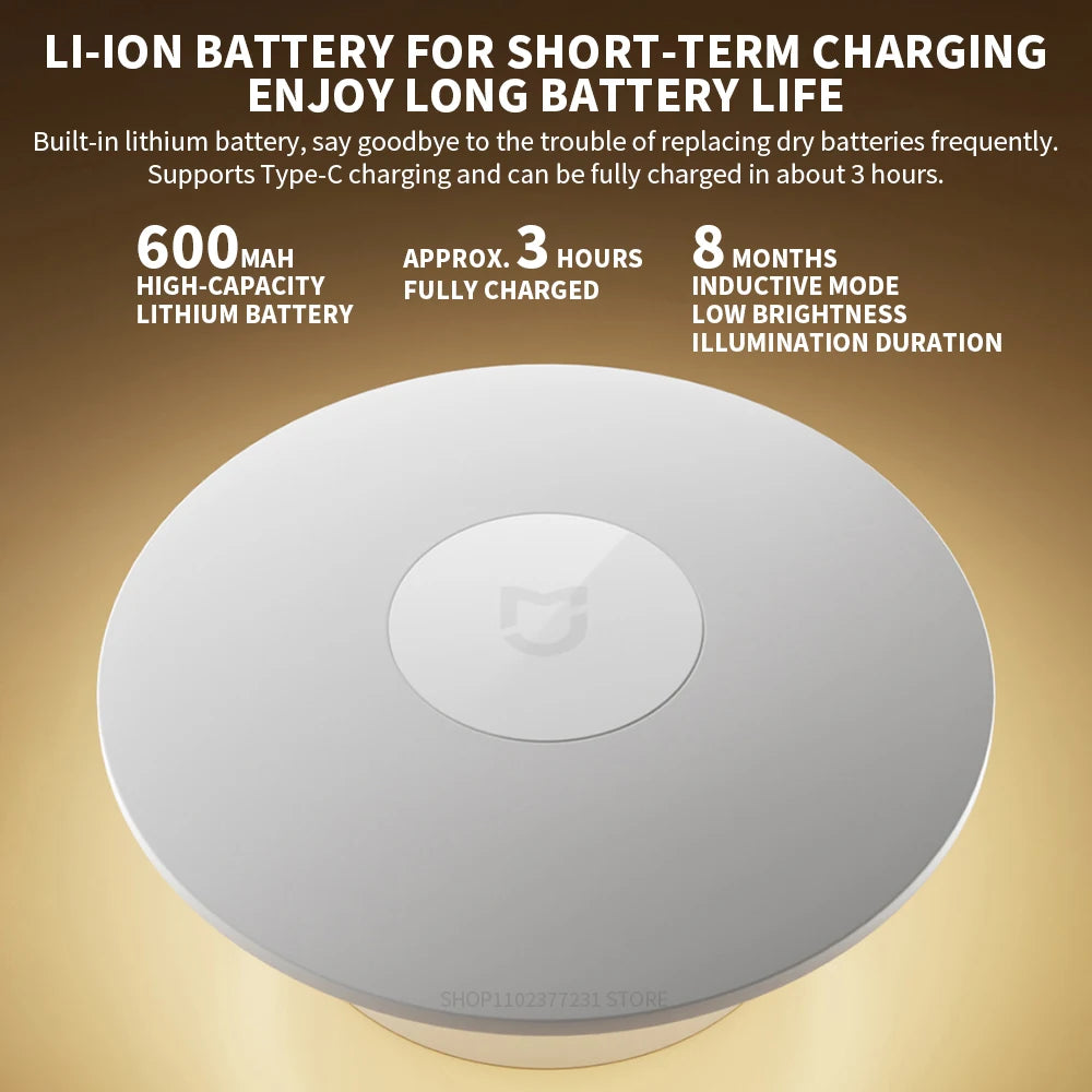 Original New MIJIA Night Light 3 Adjustable Brightness Infrared Smart Human Body Sensor Magnetic Base For Smart Home Life