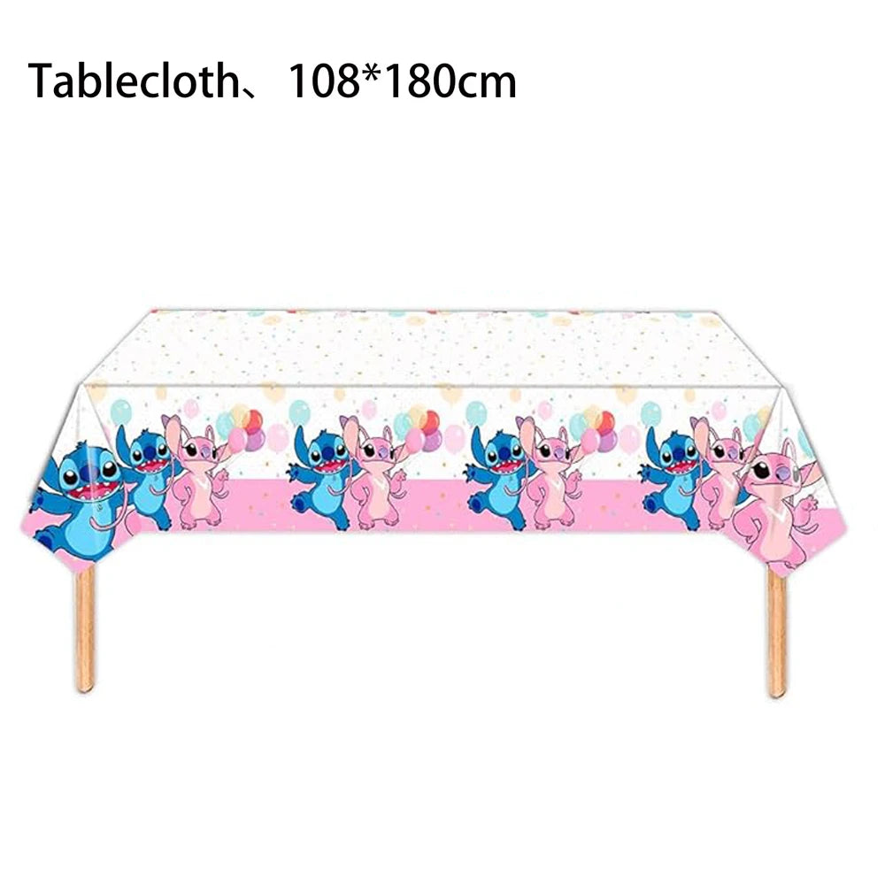 Lilo Stitch Party Tablecloth Stitch Party Decorations Stitch Happy Birthday Events Party Table Cover Kids Boys Girls Favors