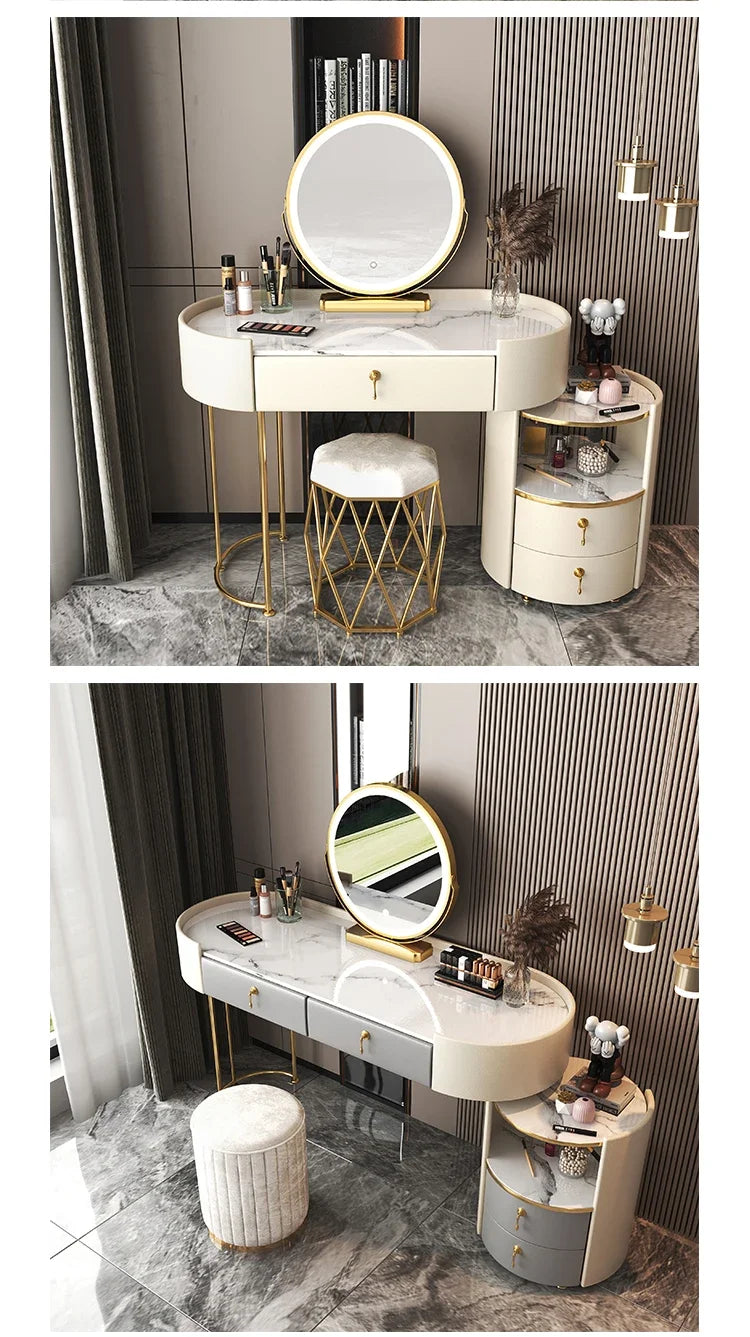 Bedroom Luxury Vanity Table Beauty Storage Fashion Girls Vanity Table Modern Multifunctional Tocador Maquillaje Furniture