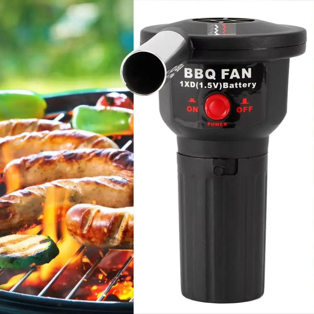 Handheld BBQ Fan Easy To Use Electric Electric Air Blower High Quality Safe Camping Electric Blower For Outdoor Camping BBQ