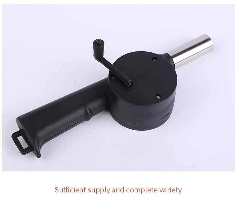 Hand-cranked Air Blower Barbecue Fan Mini Portable BBQ Grill Fire Bellows Picnic Camping Accessories Outdoor Hand Tools