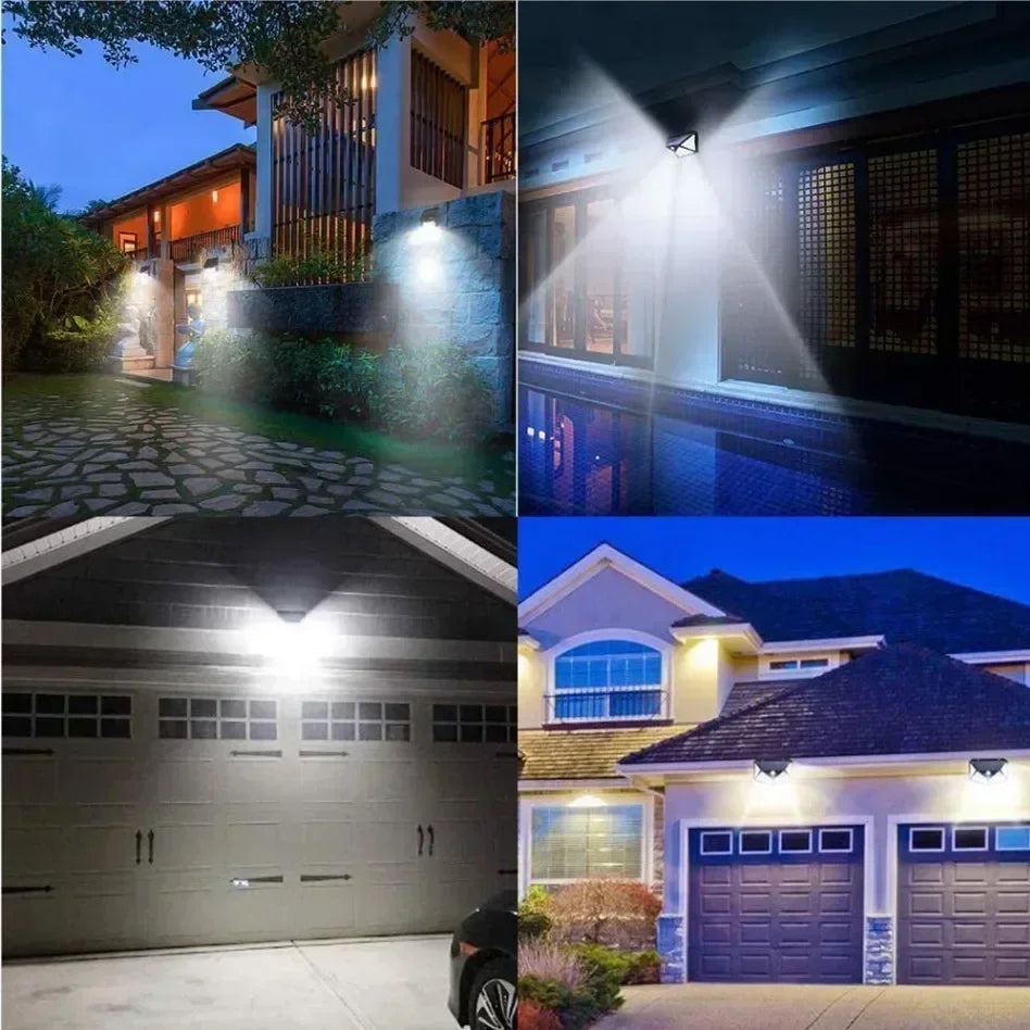 LED Solar Lights Outdoor Waterproof External Solar Lamp Motion Sensor Garden Lights Solar Power Sunlight Yard Wall Street Light