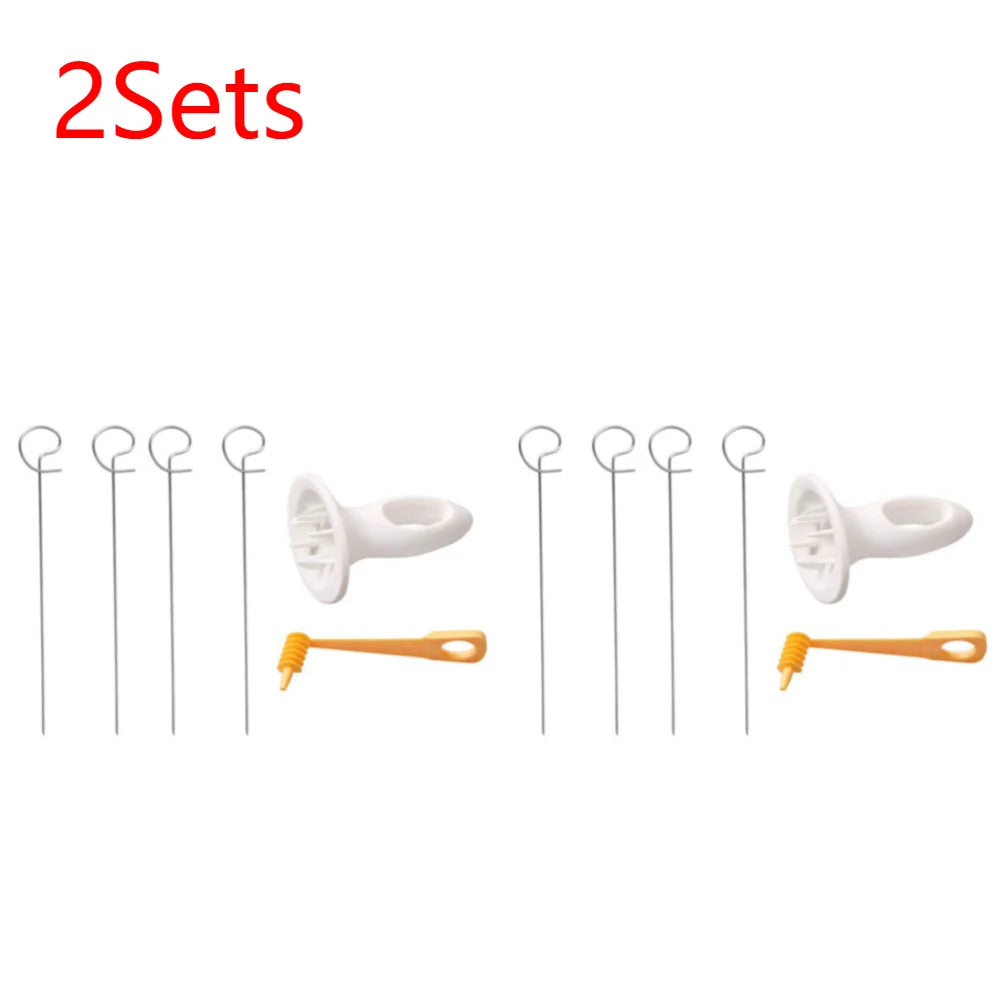 1Set Stainless Steel Plastic Rotate Potato Slicer