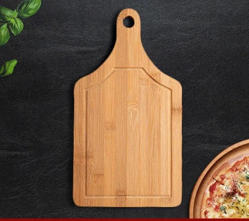 Kitchen Cutting Board, Solid Wood, with Handle, Can Hang, Food Board, for Pizza, Bread, Fruit, New Round Wooden