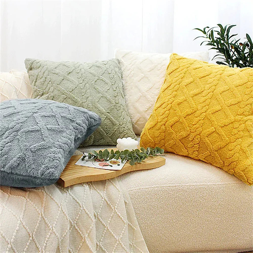 Kitinjoy Throw Pillow Covers 40x40 For Sofa Decro Soft Plush Cushion Covers 50x50cm Home And Decoration Luxury Throw Pillow Case