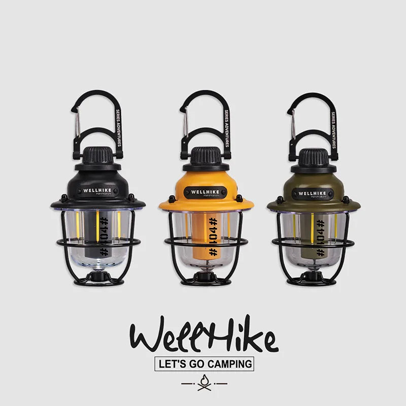 WELLHIKE Outdoor Lighting Camping Lights Long Life Locking Pinecone Light LED Multifunction Ambient Light Tent Canopy Flashlight