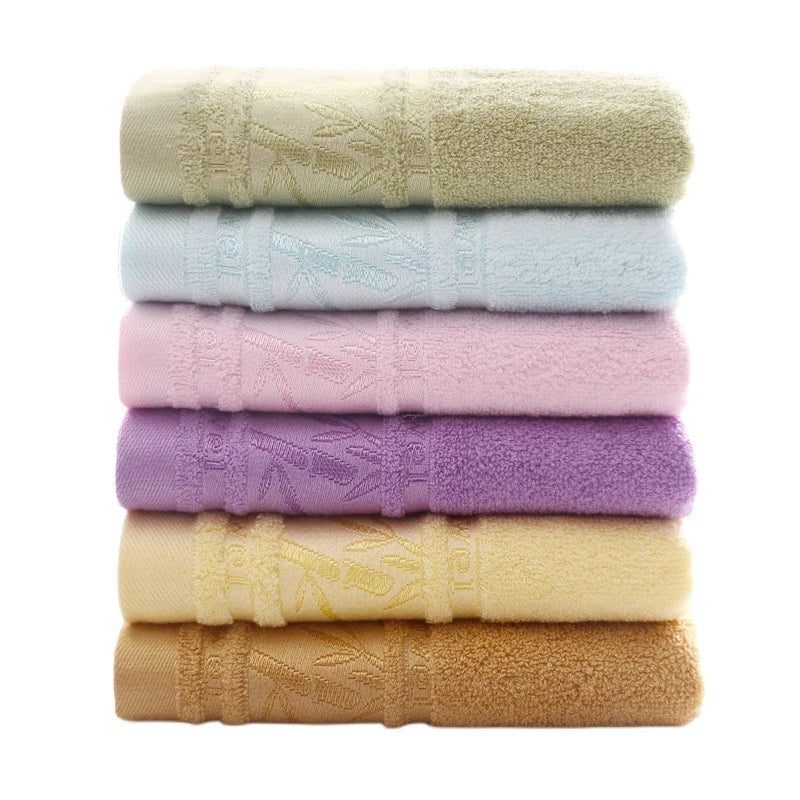 Soft Solid Color Kids Towel Bamboo Fiber Spa Beauty Face Towel Sports Towel Home Bathroom Towel Highly Absorbent Hand Towel