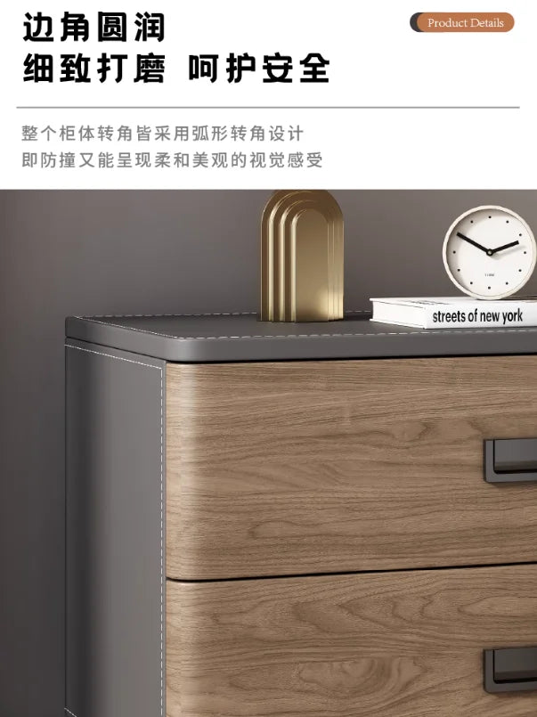 Bedroom Storage Bedside Table Italian Style Space Saving Bedside Tables Aesthetic Modern Mesitas De Noche Home Furniture