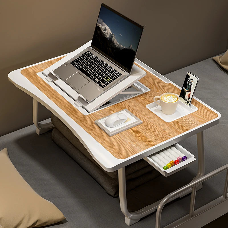 Laptop Bed Table, Foldable Lap Table Tablet Stand Laptop Bed Tray Table, Portable Lap Table With Foldable Legs For Working, Read