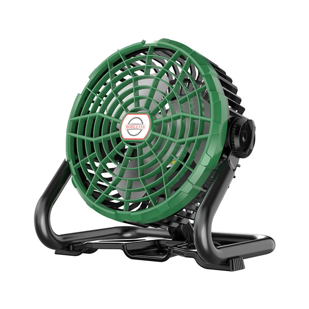 Portable Camping Fan with LED Camping Lamp USB Rechargeable Outdoor Tent Fan 4400mAh Camping Air Circulators for Fishing Picnic