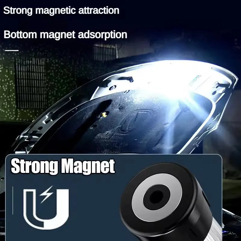 Outdoor Portable Camping Lantern with Magnetic Base Hanging Lamp 5 Lighting Modes Led Flashlights Waterproof  Emergency Lamp