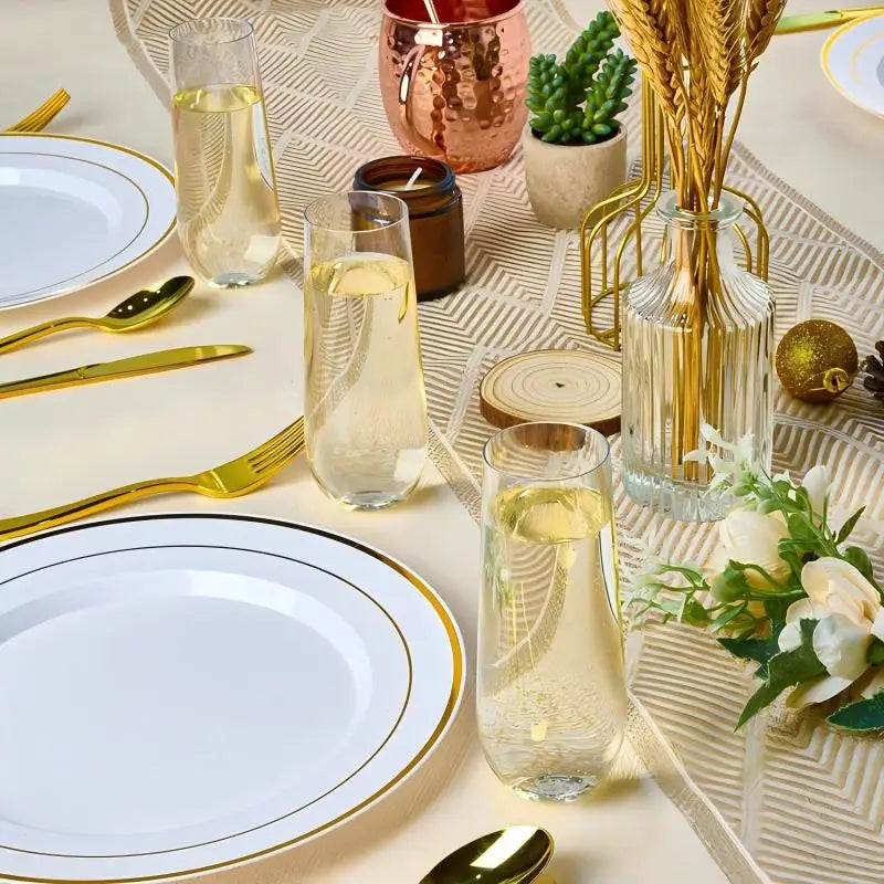 12-48Pcs Plastic Champagne Flutes 9Oz Stemless Plastic Champagne Glasses Shatterproof Disposable for Mimosa Bar Wedding Toasting