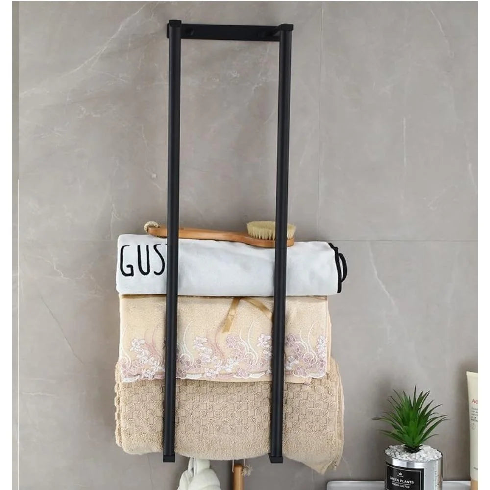 Bathroom Towel Rack for Rolled Towels Wall Mounted Towel Storage Rack for Bathroom Organization Stainless Steel Towel Storage