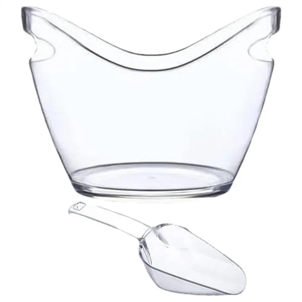 Transparent Ice Bucket Beverage Bucket Cooling Large Ice Bucket Used for Wine Champagne Bar Home Party Supplies
