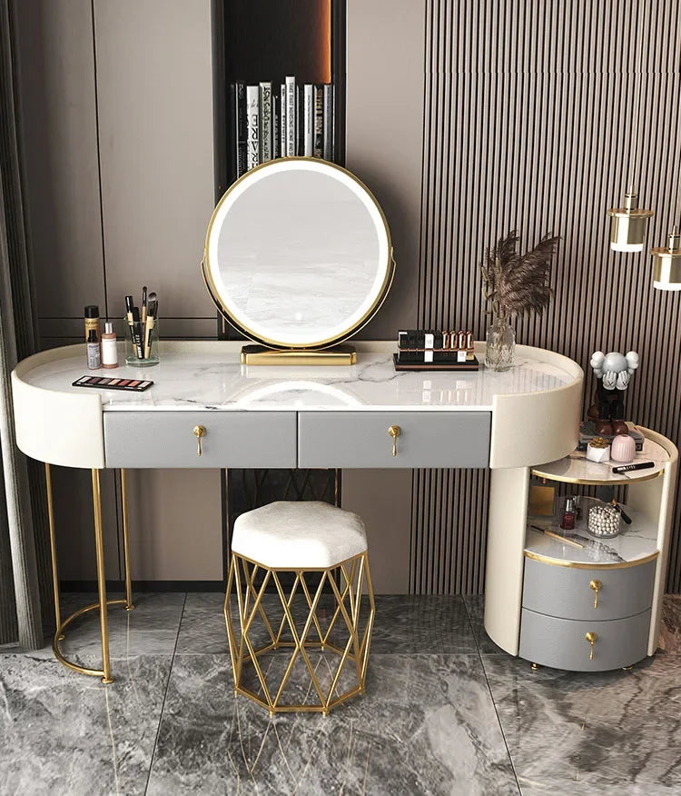 Bedroom Luxury Vanity Table Beauty Storage Fashion Girls Vanity Table Modern Multifunctional Tocador Maquillaje Furniture