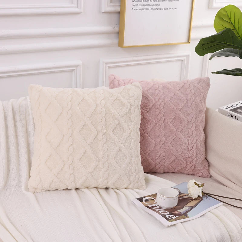 Kitinjoy Throw Pillow Covers 40x40 For Sofa Decro Soft Plush Cushion Covers 50x50cm Home And Decoration Luxury Throw Pillow Case