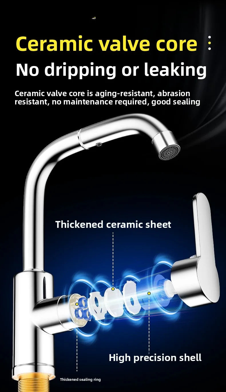 Bathroom faucet washbasin for home hot and cold water two-in-one washbasin washbasin