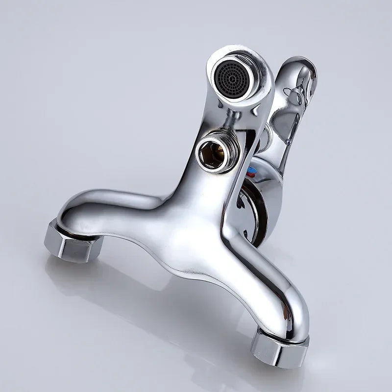 Bathtub Faucet Household Shower Faucet Shower Accessories Wall Mounted Hot and Cold Mixing Tap Multifunctional Bathroom Faucets