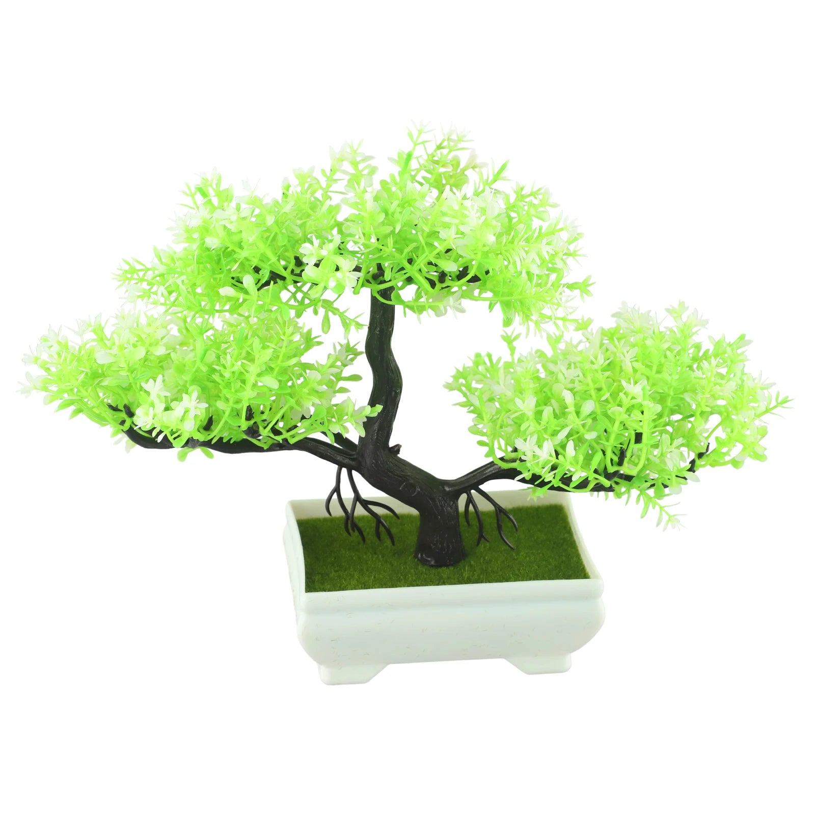 1pc Artificial Plants Bonsai Small Tree Pot Fake Plant Flowers Potted Ornaments For Garden Decor Home Room Table Decor