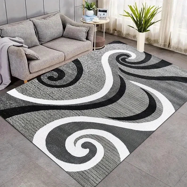 Modern Living Room Floor Mat Simple Lines Printed Soft Bedrooms Suitable for Living Rooms Terraces Offices Kitchen Floors decor