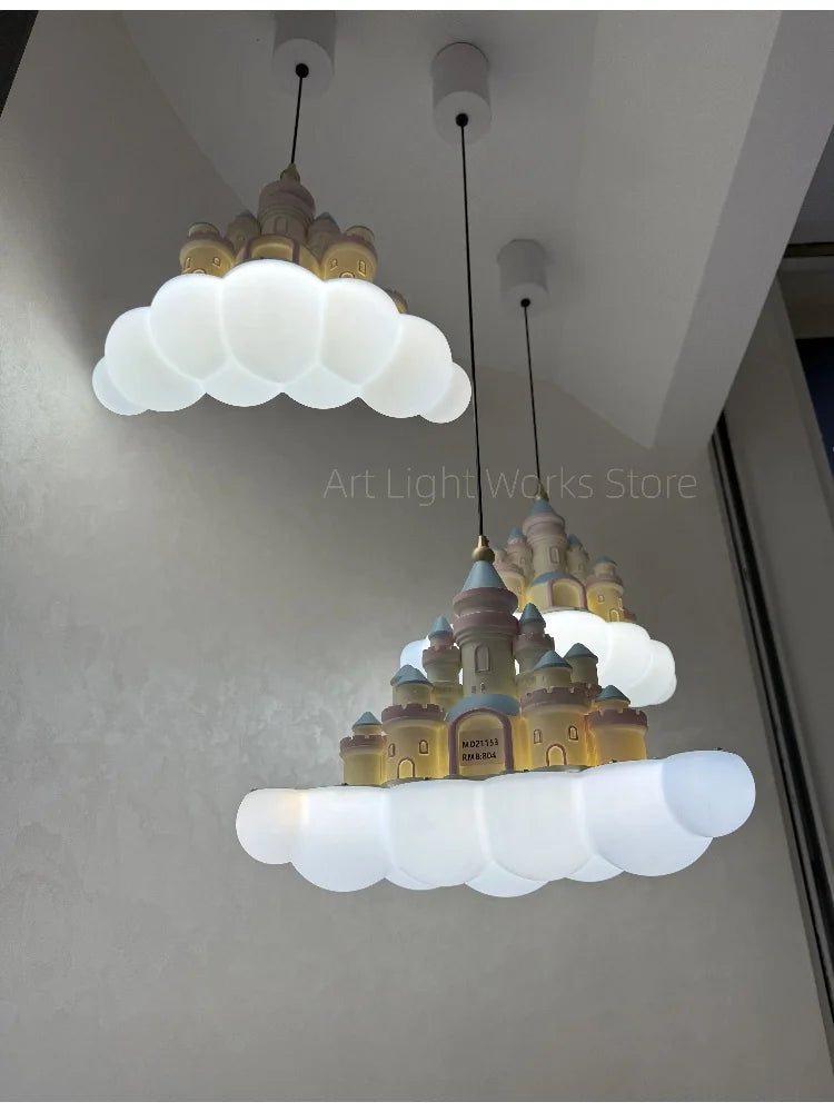 Spot high-quality bedroom, children's room, bedside lamp, cartoon castle bay window, bedroom pendant light