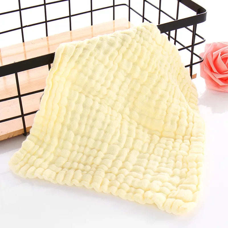 30*30cm Baby Saliva Towels 6 Layer Cotton Gauze Burp Cloth Cartoon Newborn Square Absorbent Feeding Bibs Washcloth Handkerchief