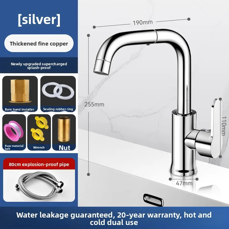 Bathroom faucet washbasin for home hot and cold water two-in-one washbasin washbasin