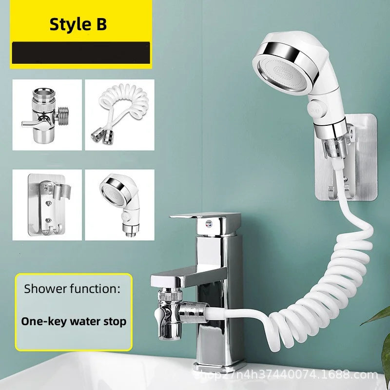 Bathroom Shower Head Basin Water Tap External Shower Toilet Hold Filter Flexible Nozzle Suit Wash Hair House Artifact Shower