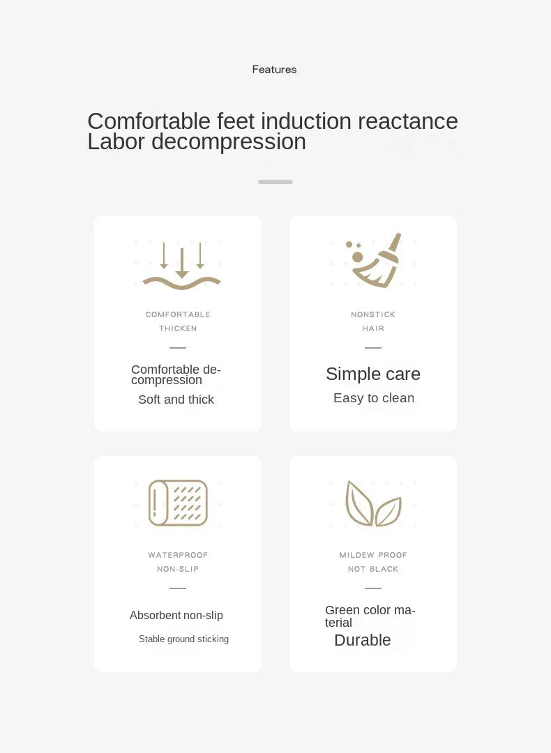 Kitchen Absorbent Mat Non-Skid Waterproof Wipeable Comfort Standing Kitchen Rugs and Mats Wipeable Wash Free Long Strip Carpet