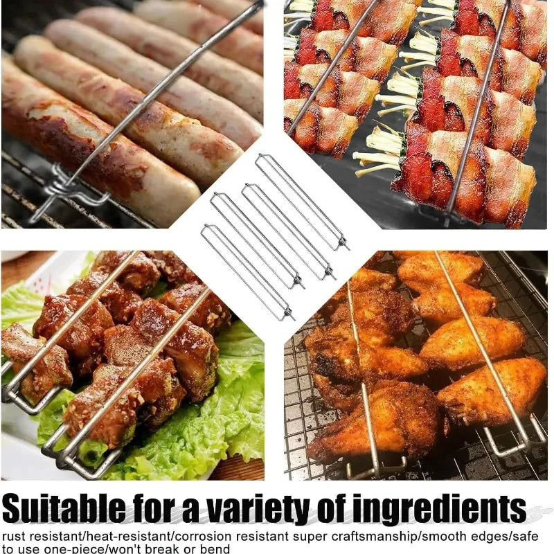 New Product Wingrailsgrilling Outdoor Barbecue Fork Chicken Wing Grill BBQ Barbecue Tools