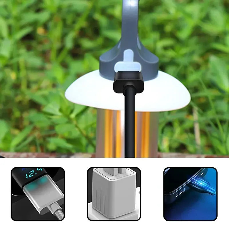 Rechargeable LED Portable Light Super Bright Flashlight Camping Light Work Light