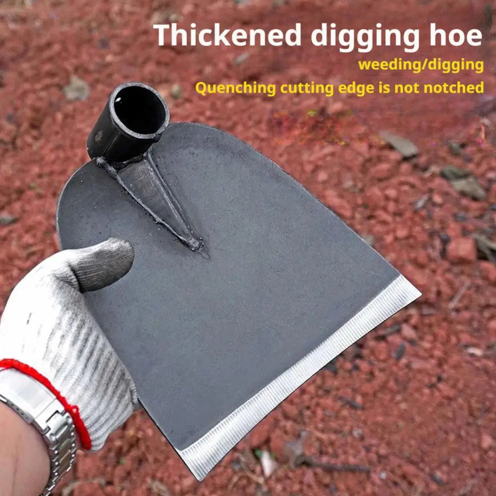 Garden Hoe Household Outdoor Farming Tools Forging Weeding Hoe for Digging Soil Planting Vegetables Flowers