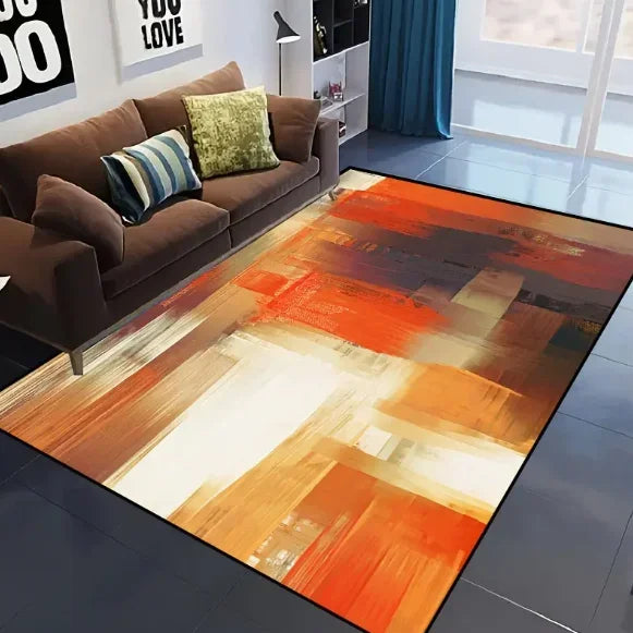 Modern Living Room Floor Mat Simple Lines Printed Soft Bedrooms Suitable for Living Rooms Terraces Offices Kitchen Floors decor