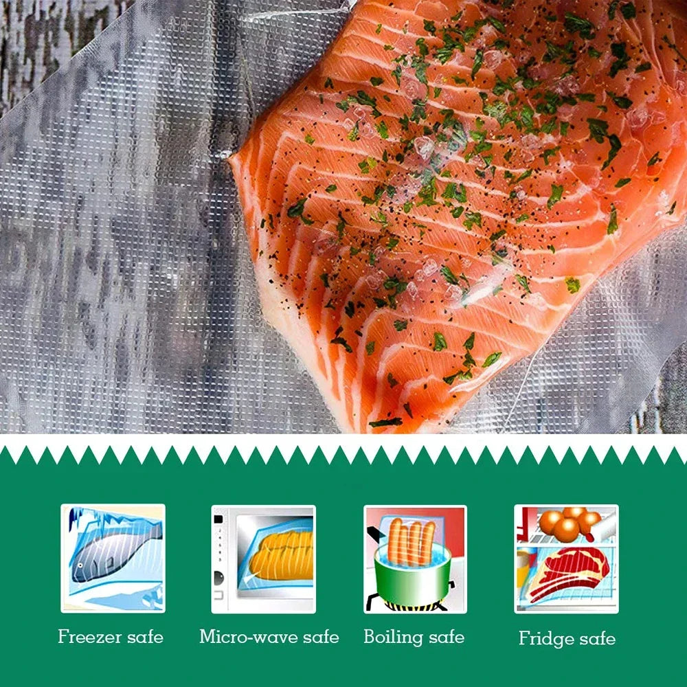 1 Roll 300CM Vacuum Seal Bags For Food, Food Saver Bags Rolls