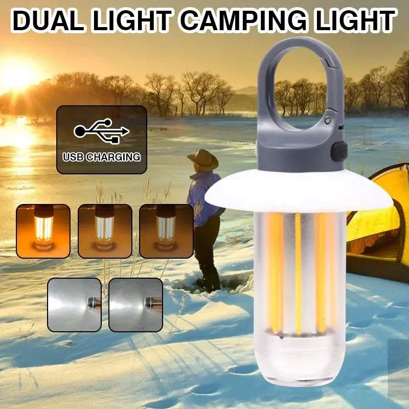 Rechargeable LED Portable Light Super Bright Flashlight Camping Light Work Light