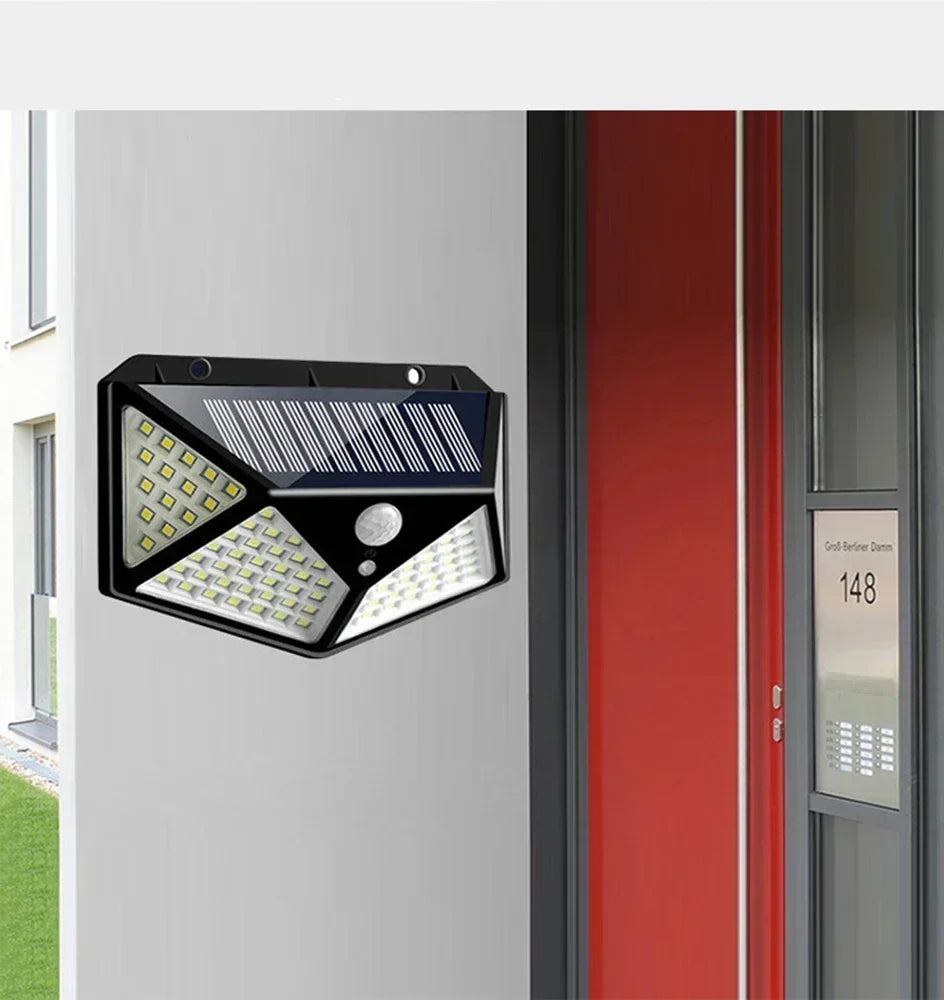 LED Solar Lights Outdoor Waterproof External Solar Lamp Motion Sensor Garden Lights Solar Power Sunlight Yard Wall Street Light