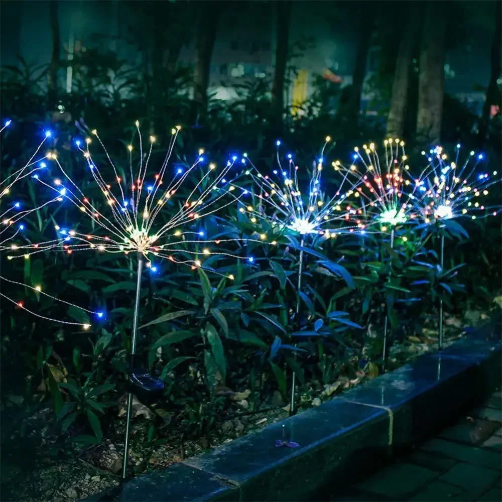 Solar Fireworks Light 90/150 LED Waterproof Garden 8 Modes Fairy String Lamp Christmas Solar Light For Outdoor Holiday Decor