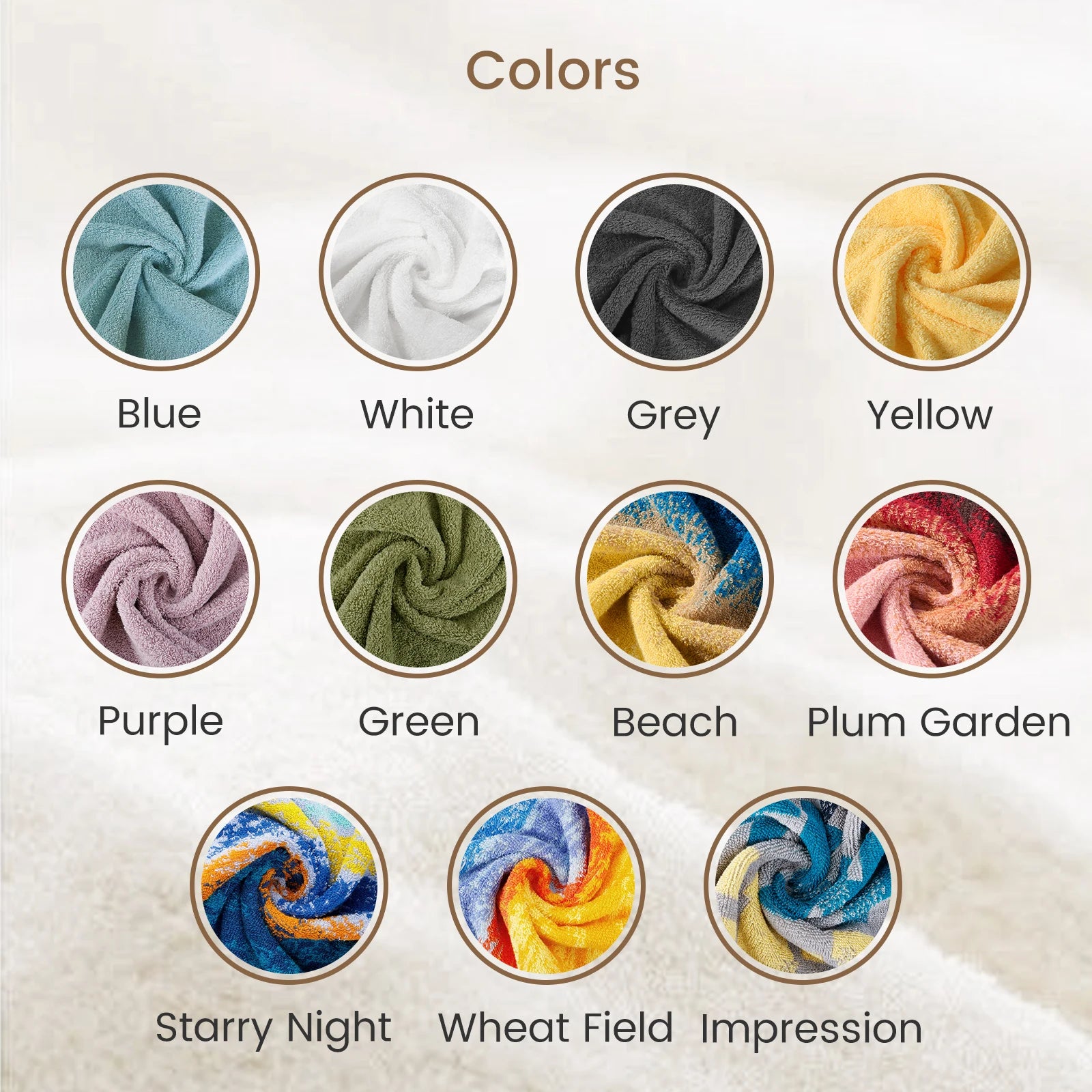 12 Pack Cotton Washcloths Solid Bulk Set SEMAXE 100% Cotton Ultra Soft Face Towels Absorbency for Bathroom Spa Cleaning Supplies