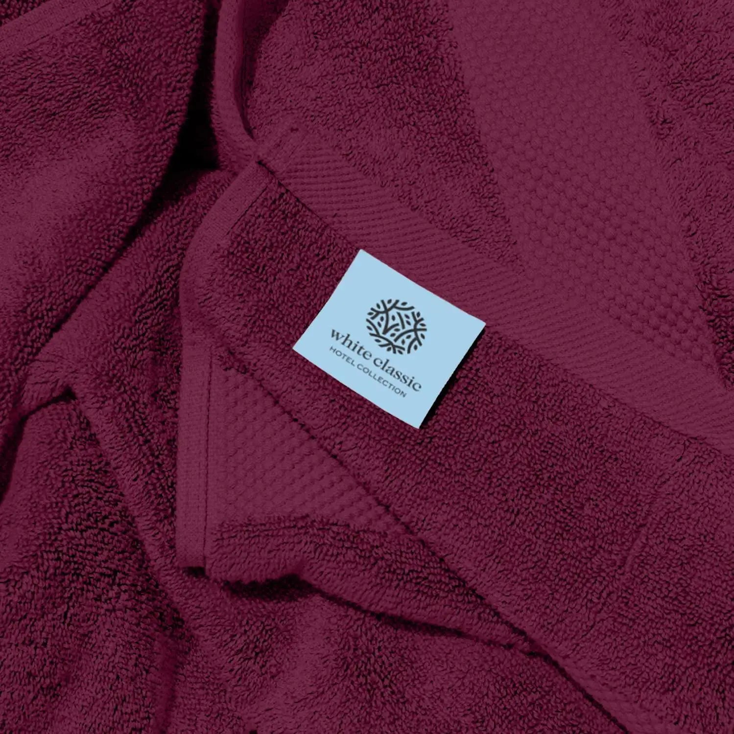 27x54 inch Bath Towels Set of 4 Wine Red Ultra Soft 700 GSM Cotton Large Quick Dry Luxury Highly Absorbent