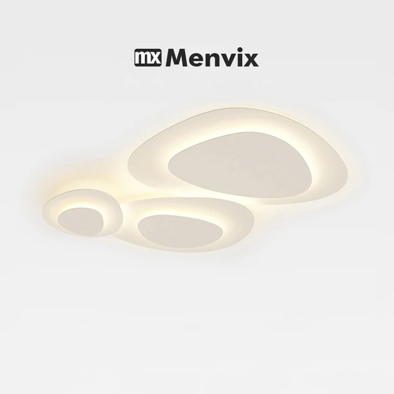 Living Room Ceiling lamp For Bedroom Dining Indoor Lighting Fixtures Milk White Wind Luminaria Home decor led light fixture lamp