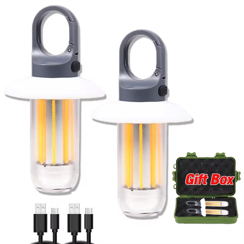 Rechargeable LED Portable Light Super Bright Flashlight Camping Light Work Light