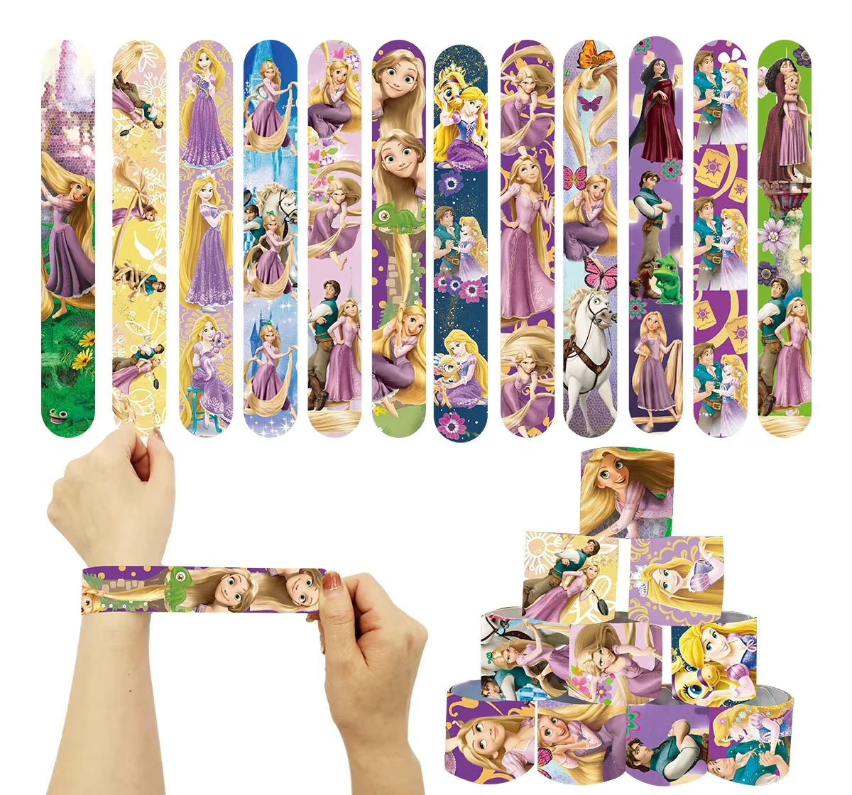 Disney Tangled Rapunzel Princess Party Decorations Disposable Paper Cup Plate Banner Balloons for Girls Birthday Party Supplies