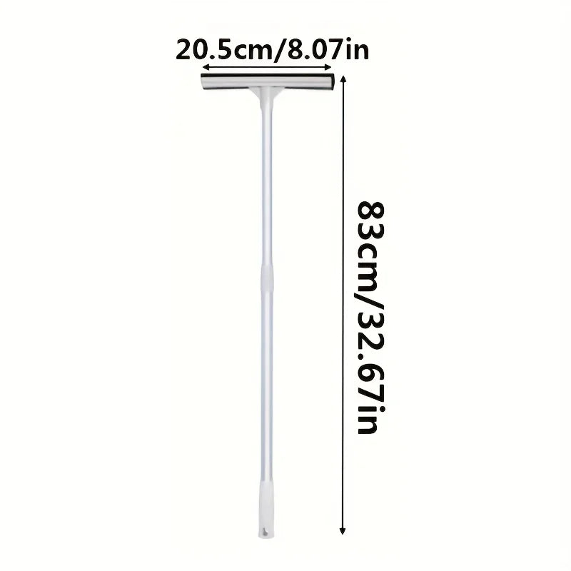 1pc Squeegee Window Cleaner 2 in 1 Retractable Pole Cleaning Window