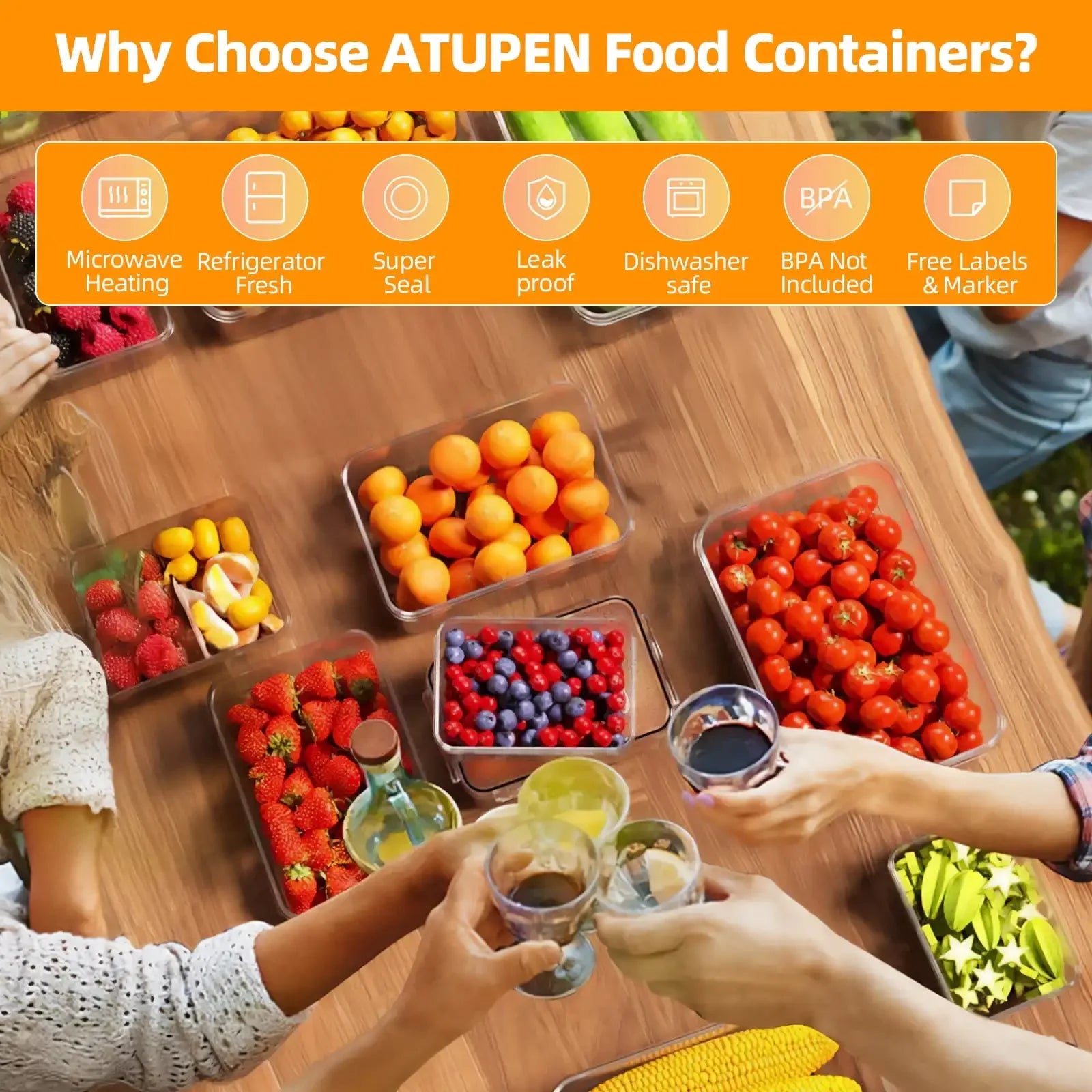 50 Food Storage Containers with Lids, Meal Prep Plastic Containers Pantry and Kitchen Organization (24 Containers + 24 Lids)