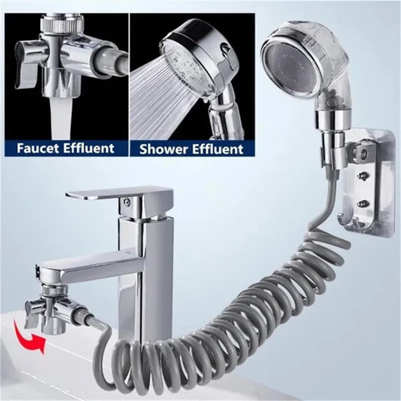 Bathroom Shower Head Basin Water Tap External Shower Toilet Hold Filter Flexible Nozzle Suit Wash Hair House Artifact Shower