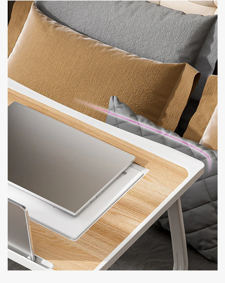 Laptop Bed Table, Foldable Lap Table Tablet Stand Laptop Bed Tray Table, Portable Lap Table With Foldable Legs For Working, Read